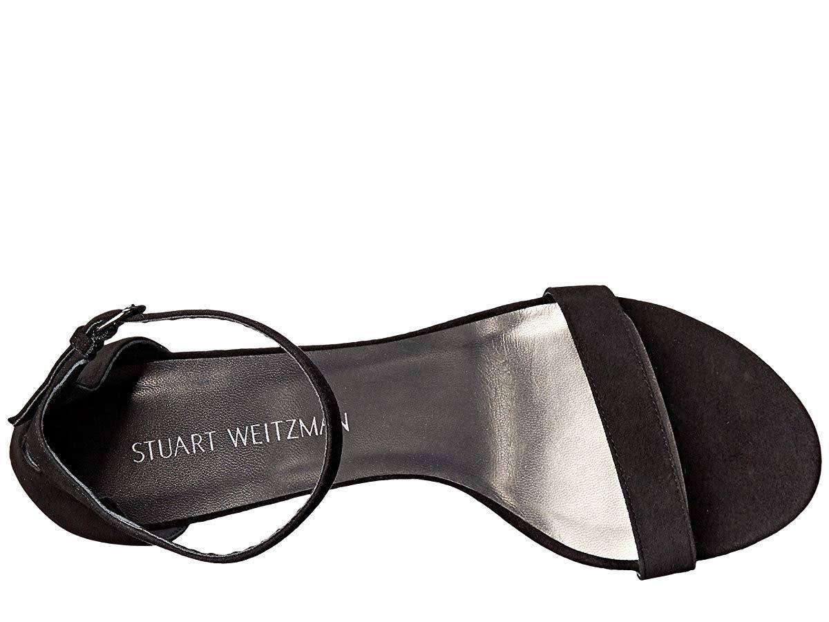 Black Suede 7 Wide Sandals U191070