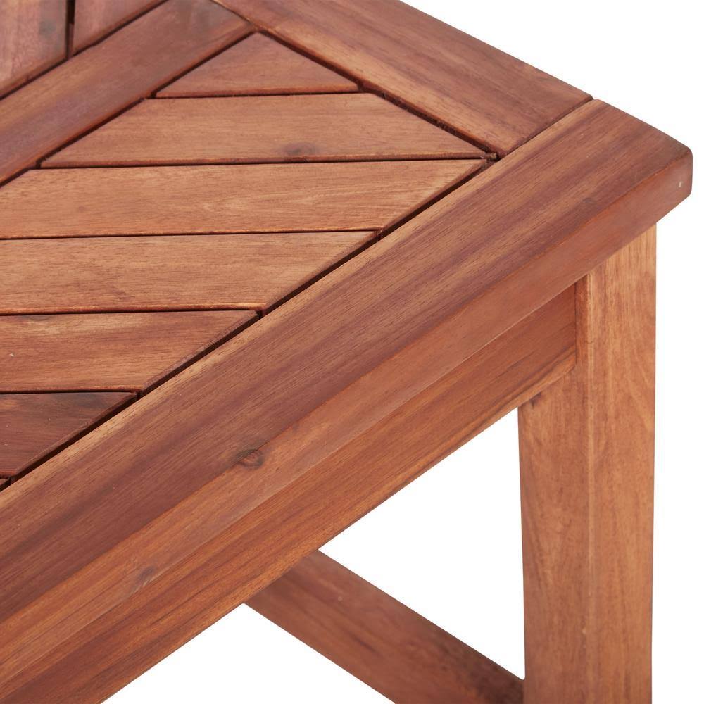 Brown Acacia Wood Patio Dining Bench L939