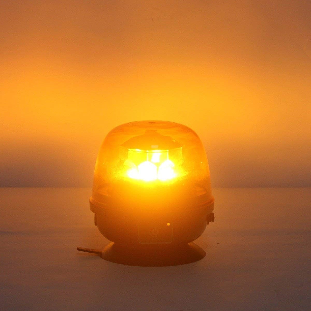 Magnetic Amber Remote-Control LED Beacon Pack of 2 X70782