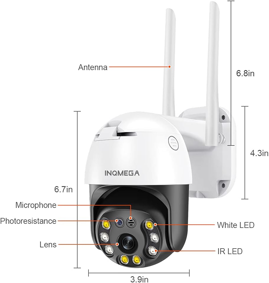 5MP PTZ WiFi Outdoor Security Camera N137196