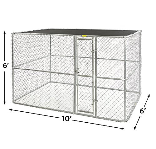 6 by 4 by 4-Feet Chain Link Portable Kennel V17243