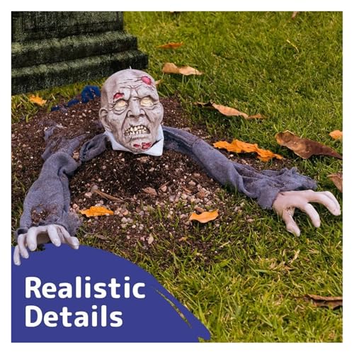 Halloween Hanging Zombie Outdoor Prop with Flowing Robe V88431