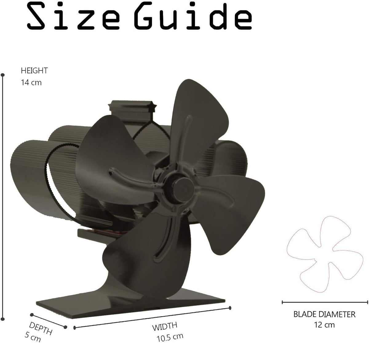 4 Blades Stove Fan Pack of 2 U492