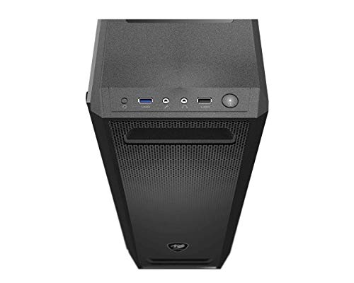 Mid Tower Case with Full Tempered Glass Window, black K2311