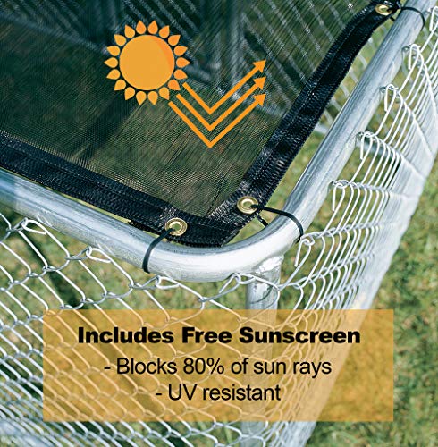 6 by 4 by 4-Feet Chain Link Portable Kennel V17243