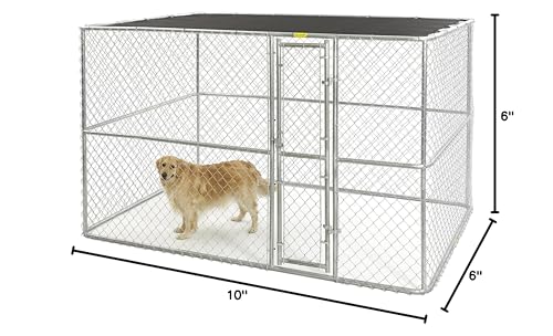 6 by 4 by 4-Feet Chain Link Portable Kennel V17243