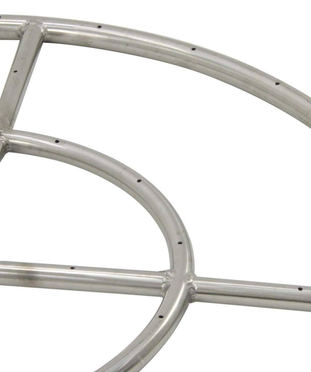 Propane Gas Fire Pit Burner Ring Kit with Flat Pan X98894