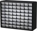 64 Drawer Plastic Parts Storage Cabinet, Black, Pack of 2 O695