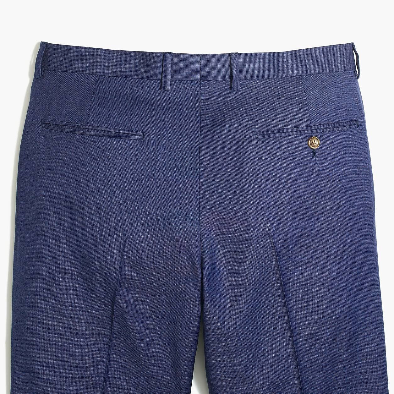 Slim Thompson Suit Pant in Worsted Wool Marina Blue 35x32 U491906