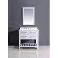 Pure White Solid Wood Cabinet C65531
