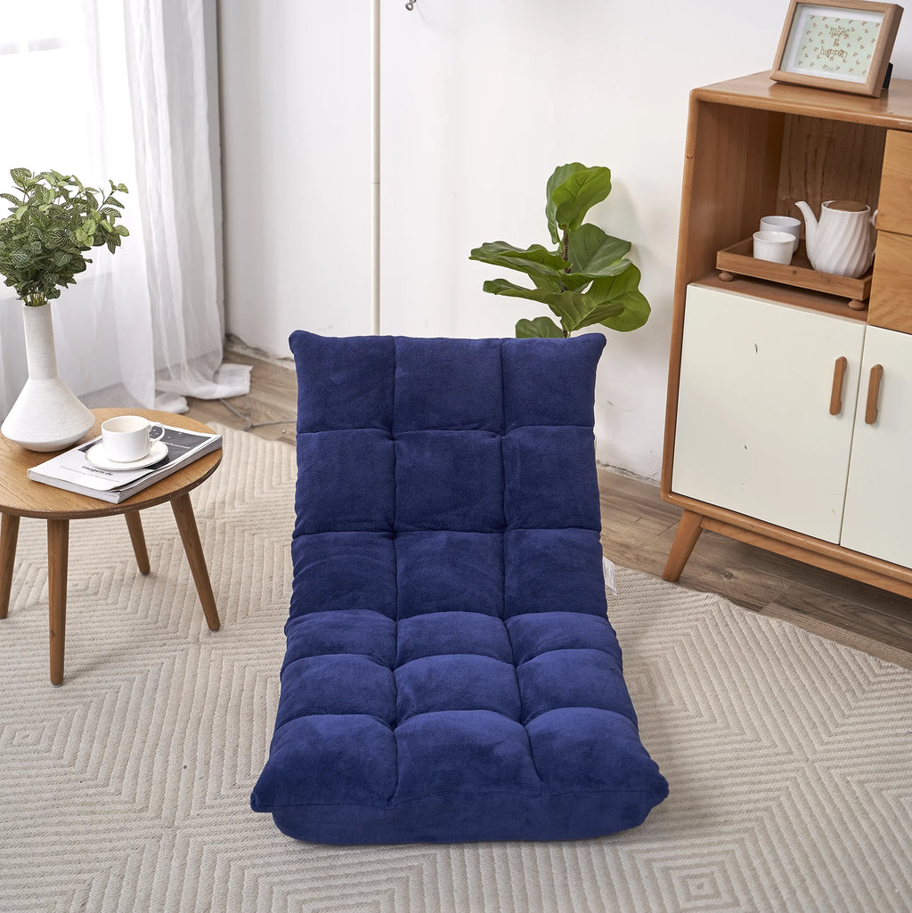 Folding Lounge Chaise Sofa with 5 Reclining Position Y3900