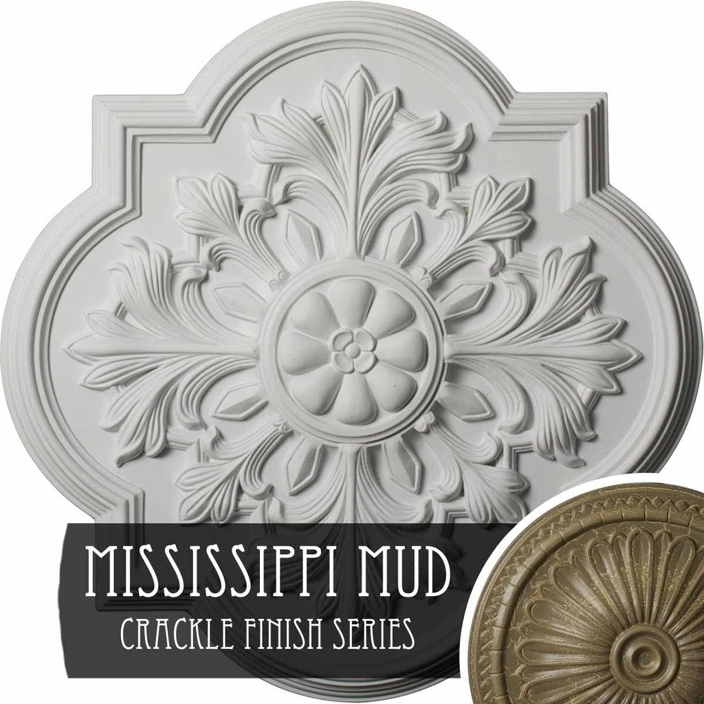 20 inch x 1 3/4 inch Hand-Painted Ceiling Medallion O525986