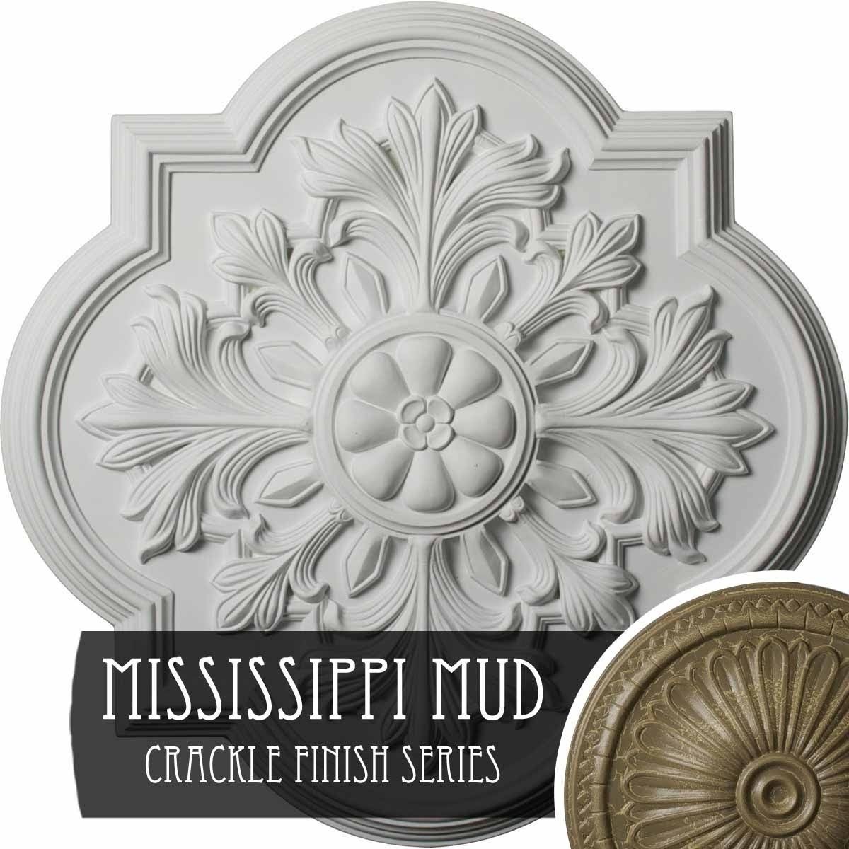 20 inch x 1 3/4 inch Hand-Painted Ceiling Medallion O525986