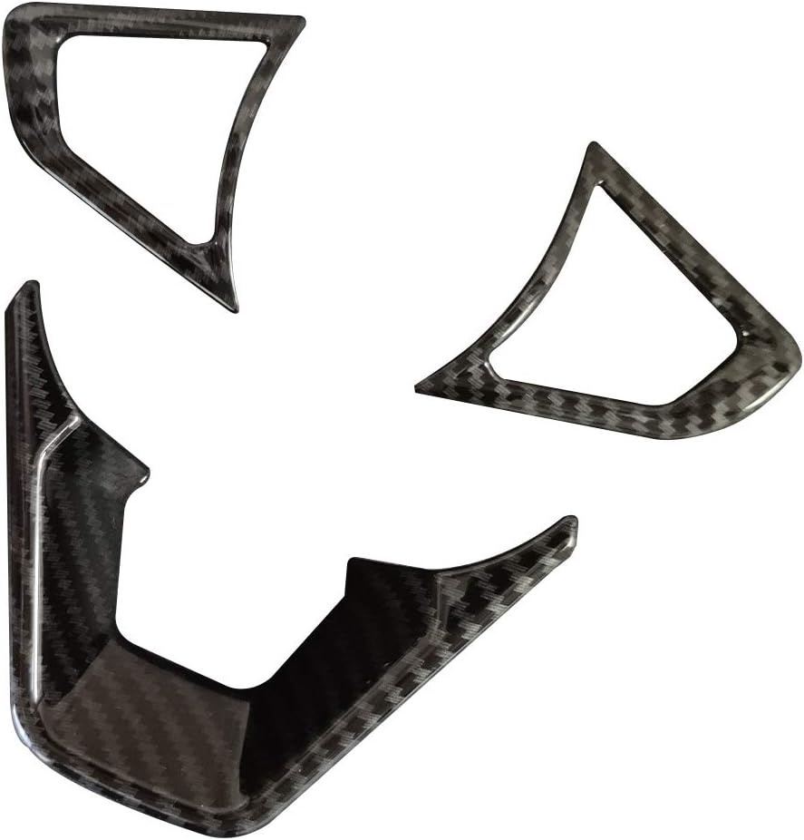 3PCS Carbon Fiber Steering Wheel Cover F943230