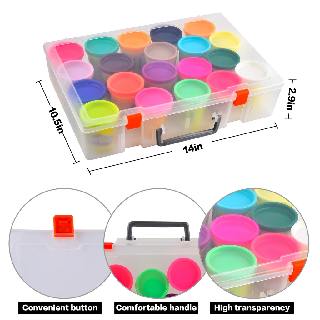 20-Pack Case of Colors 3-Ounce Cans Storage Box Organizer Container K3406