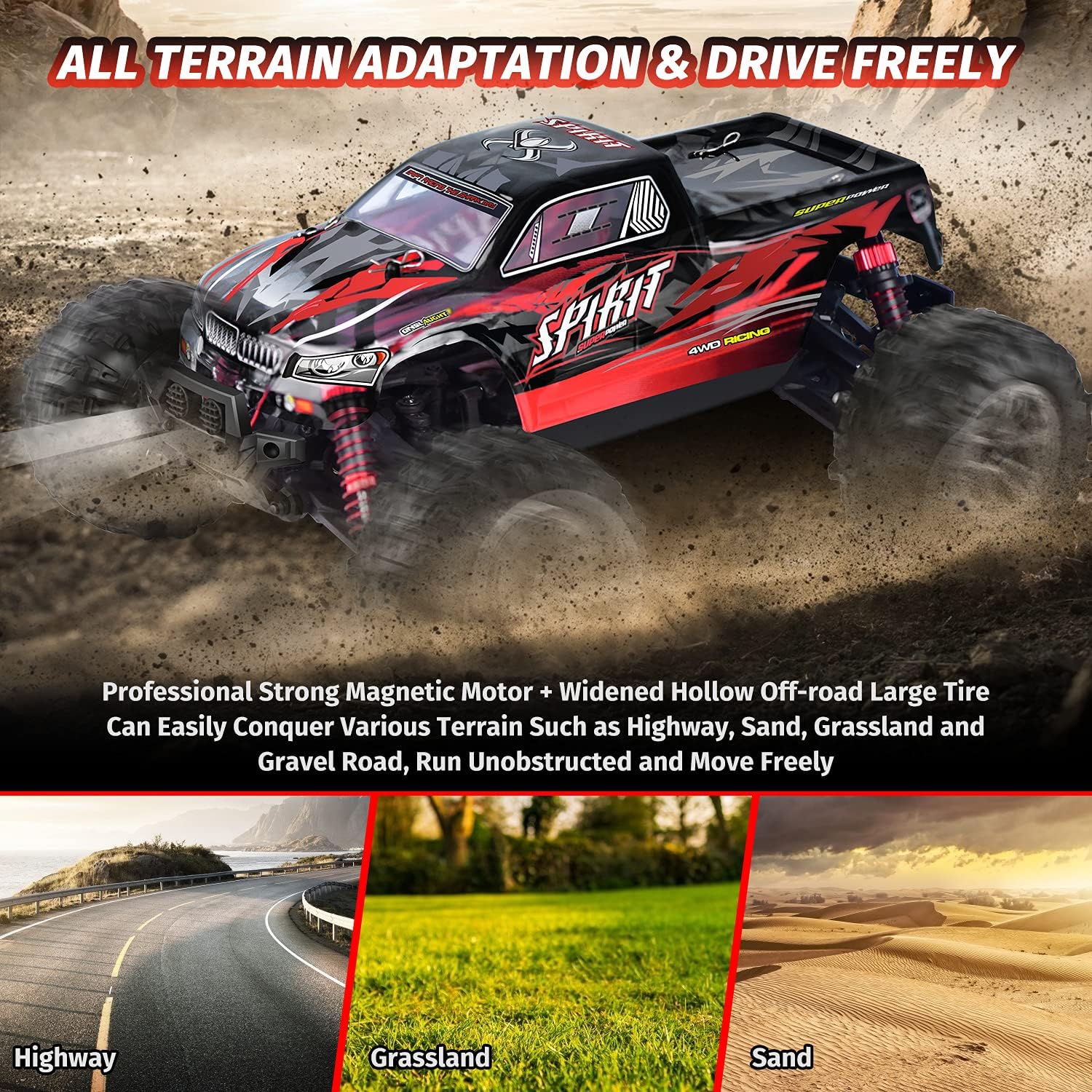 1:16 Scale 4WD Remote Control Monster Truck M3226