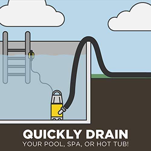Hot Tub and Swimming Pool Drain Pump with Hose T189