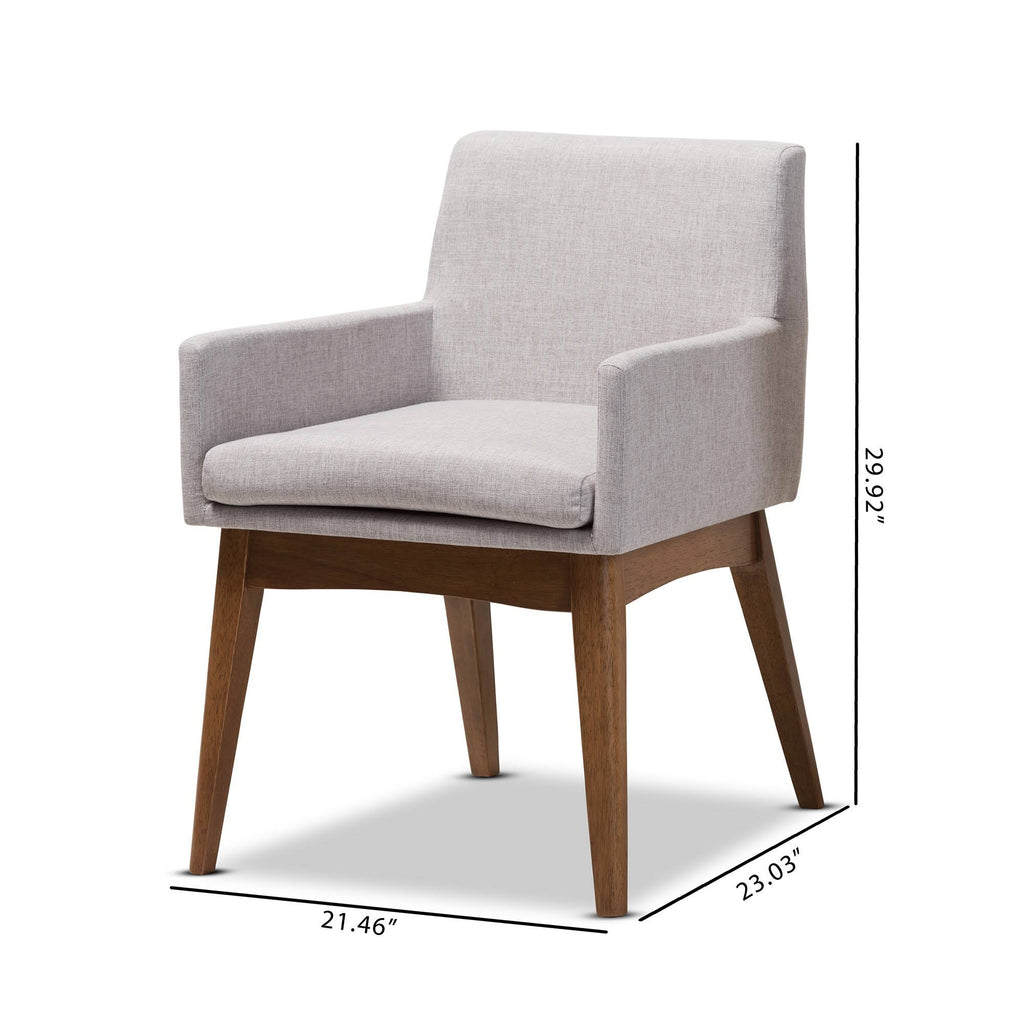 Grey/Beige Dining Armchair, Set of 2 O4949