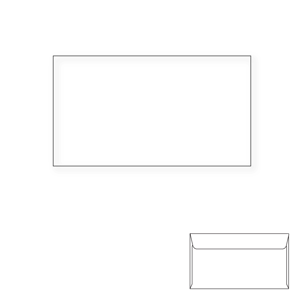 White 24# Regular Envelopes, Side Seam, No Window, Carton of 5000 J4234