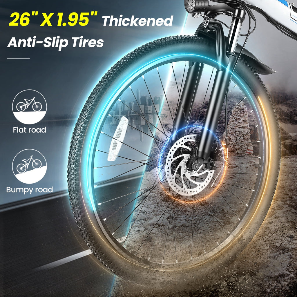 Folding Electric Mountain Bike with Removable Lithium-Ion Battery W84091