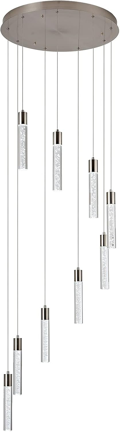 Crystal Chandelier Light Fixture, 9 Lights Y535