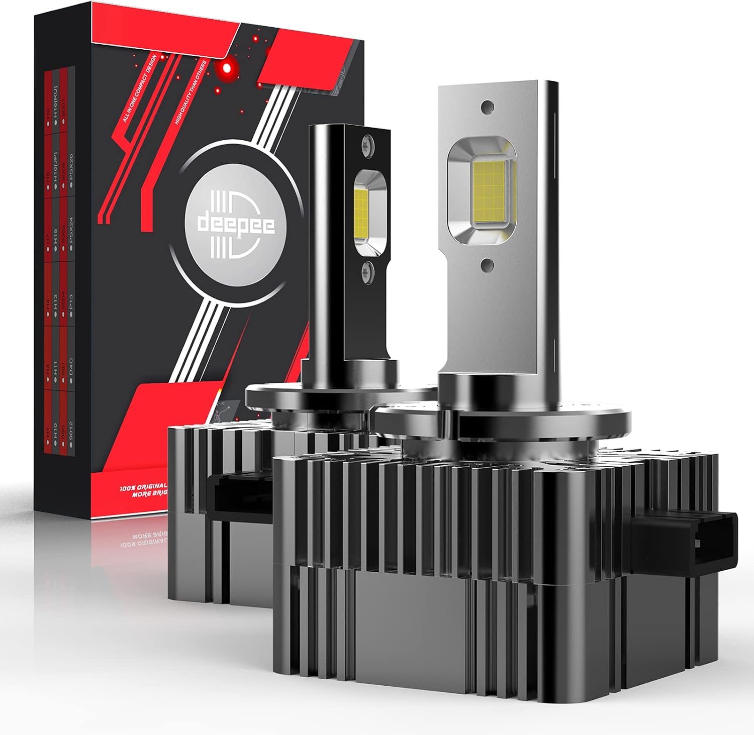 6000K White LED Headlight Bulb Conversion Kit Pack of 2 N737210