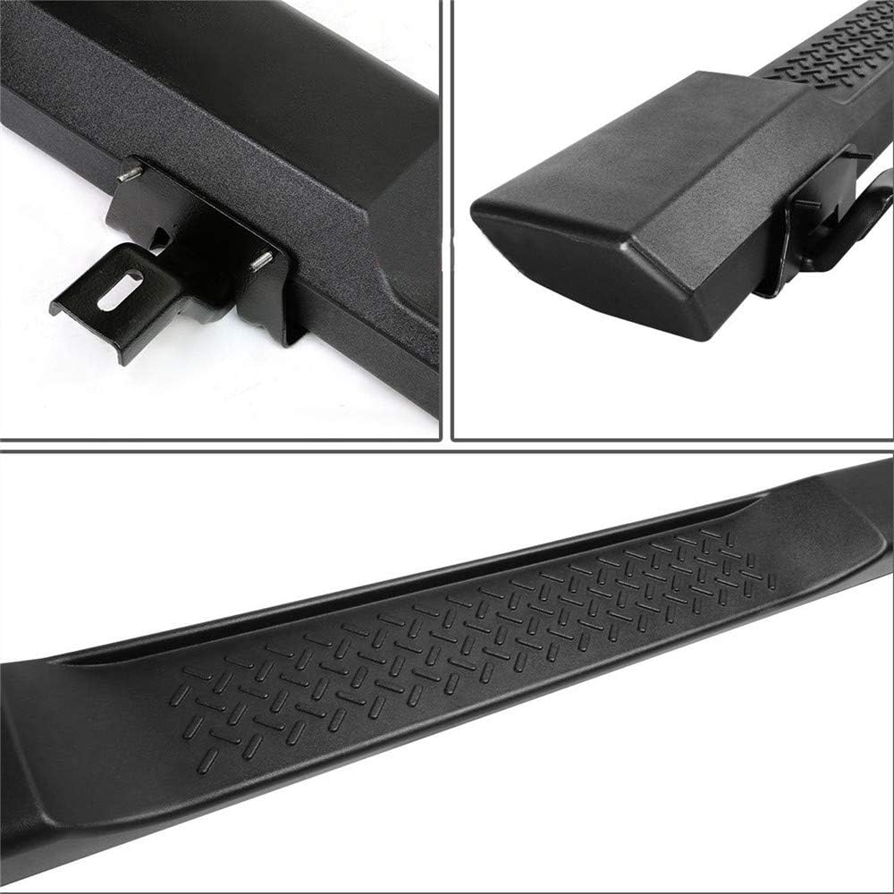 Matte Black 2pcs Side Steps for Jeep Wrangler JK 2-Door C4602