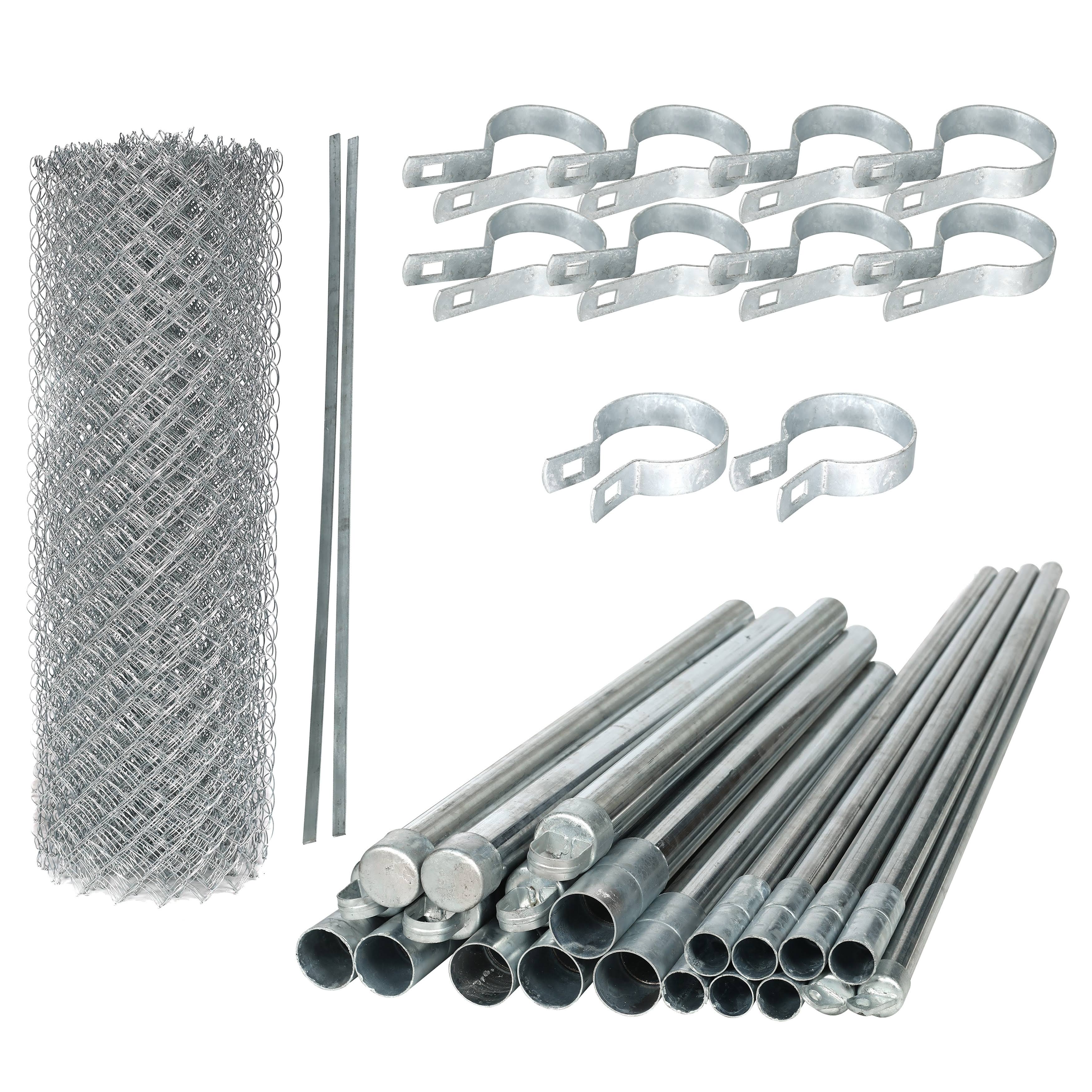 Galvanized Steel Chain Link Fence 5x50 Feet Kit F82491