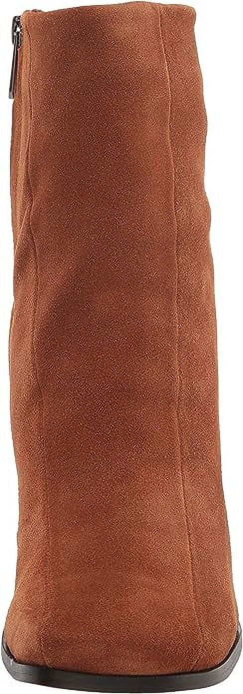 Frontier Brown Leather Block Heel Boots K8555