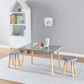 Gray Kids Table and Stool Set T102