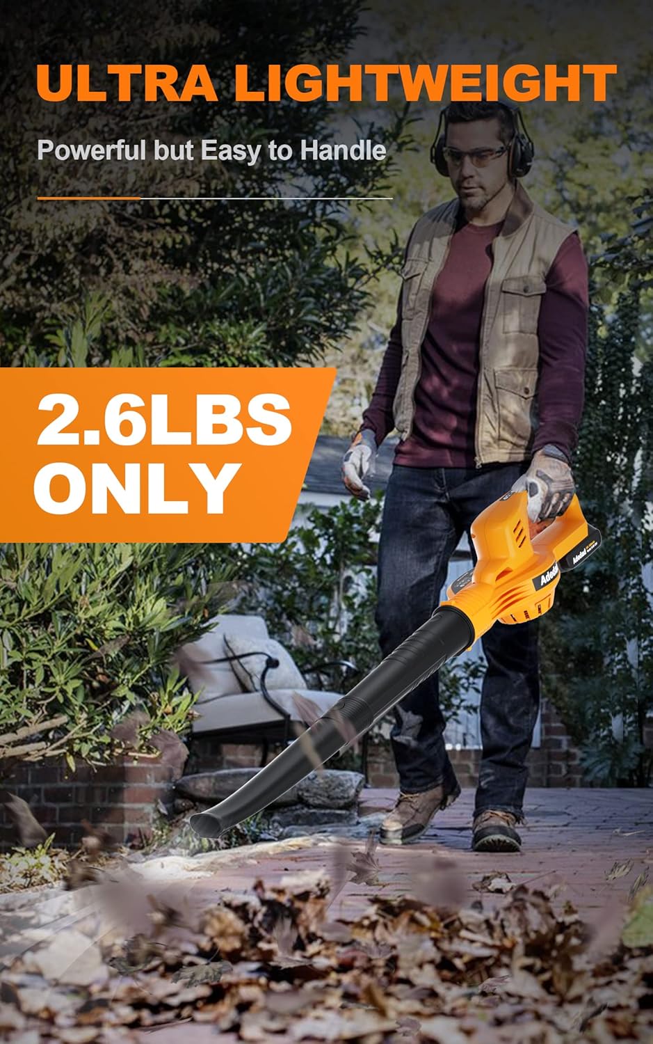 Cordless Handheld Leaf Blower 2.0 Ah 150 MPH Variable-Speed Pack of 2 K9852