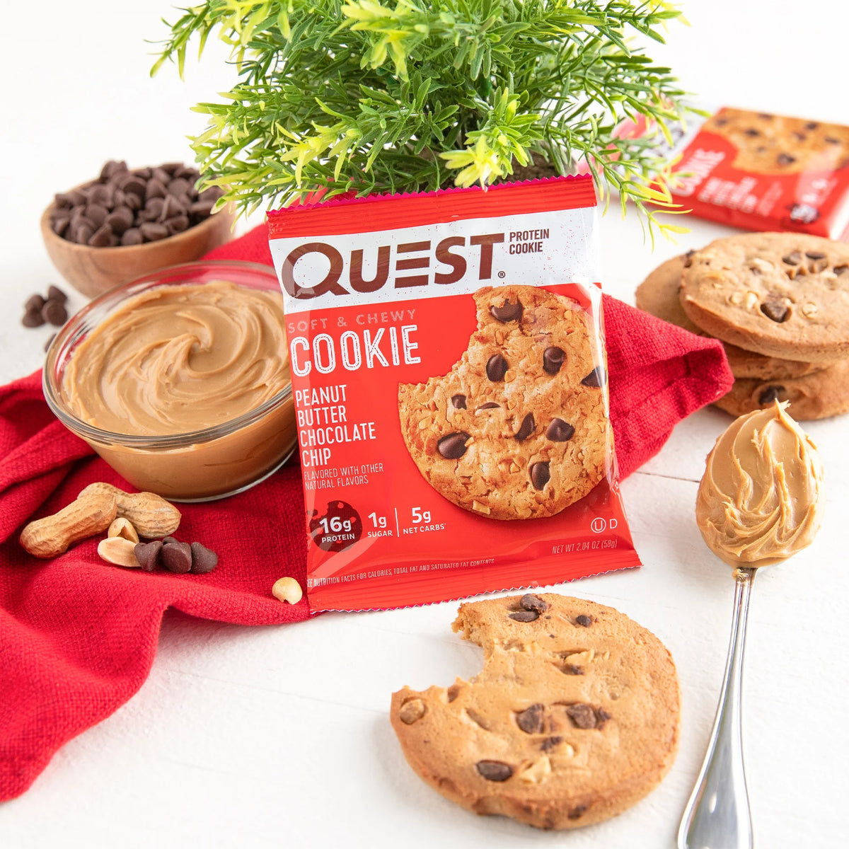 Peanut Butter Chocolate Chip Protein Cookie, 12 Count I63623