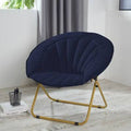 Navy Velvet Papasan Chair S471