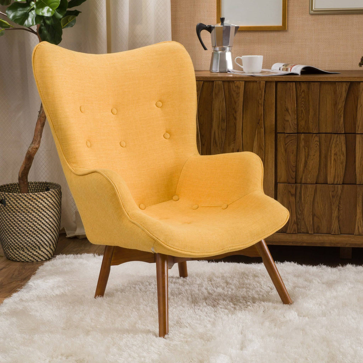 Yellow Contour Lounge Chair C538382