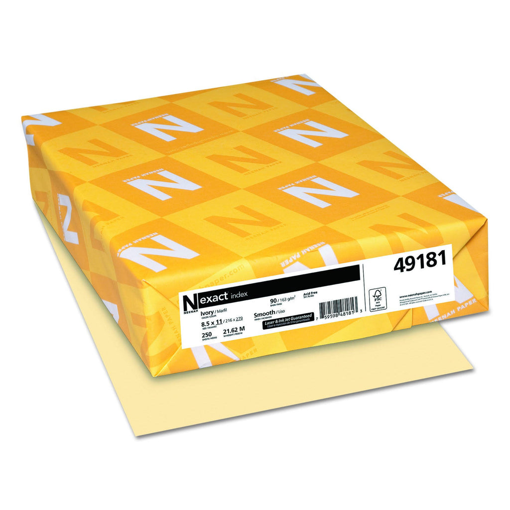 ivory 8.5 in x 11 in 250 sheet card stock N644711