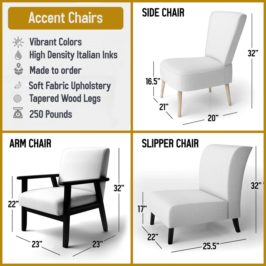 Upholstered Accent Chair and Arm Chair G342