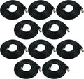 25ft XLR Male to XLR Female Black Microphone Cable - 10 PACK U8423