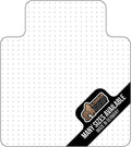 Transparent Polycarbonate Desk Chair Mat with Lip, 48x36 L63880