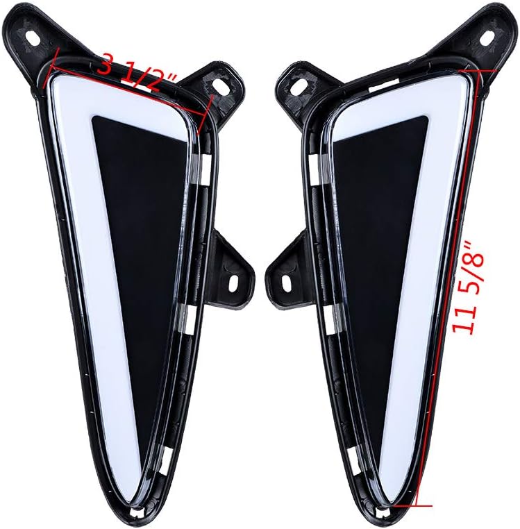 2X LED DRL Daytime Running Turn Signal Fog Light Bulb Style for Toyota C-HR XLE 16-19 Pack of 2 E919
