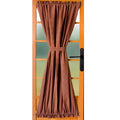 Barn Red 42" x 72" Lined Cotton French Door Panel T642