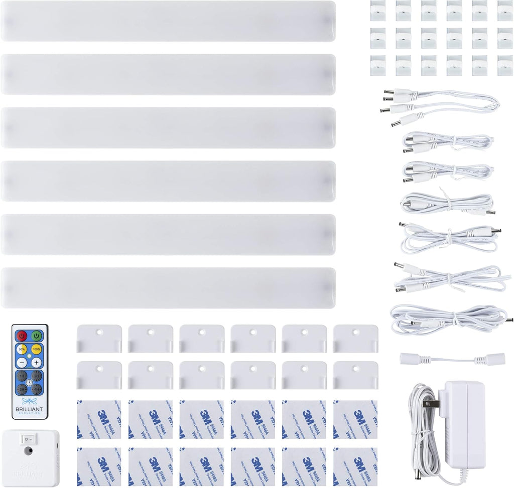 Wired LED Under Cabinet Light Kit with Remote Control 3 Bars T19296