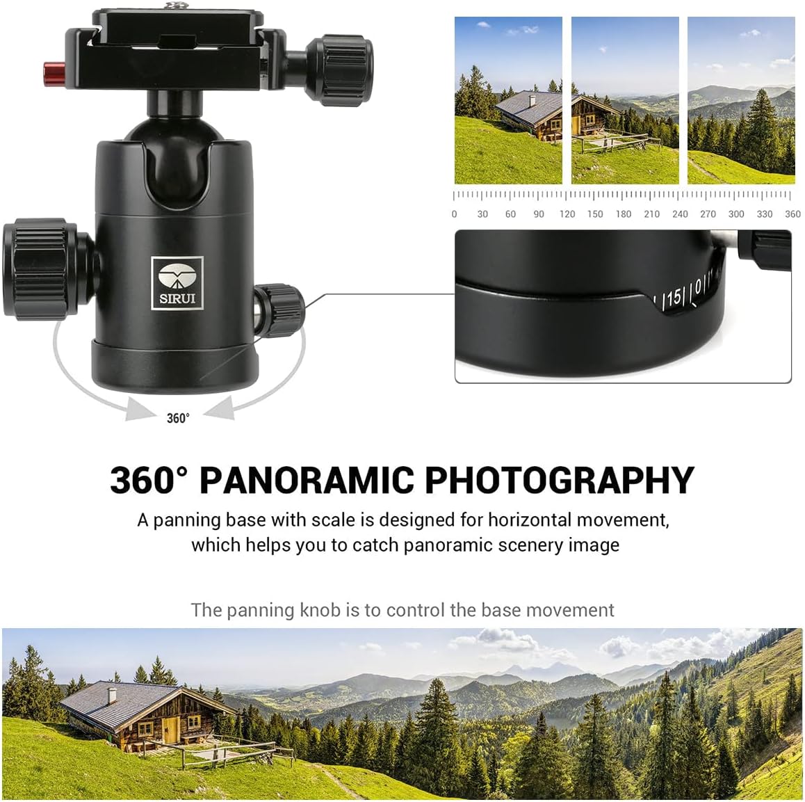 Mini Desktop Tripod with 360° Ball Head, Aluminum Tripod D40623