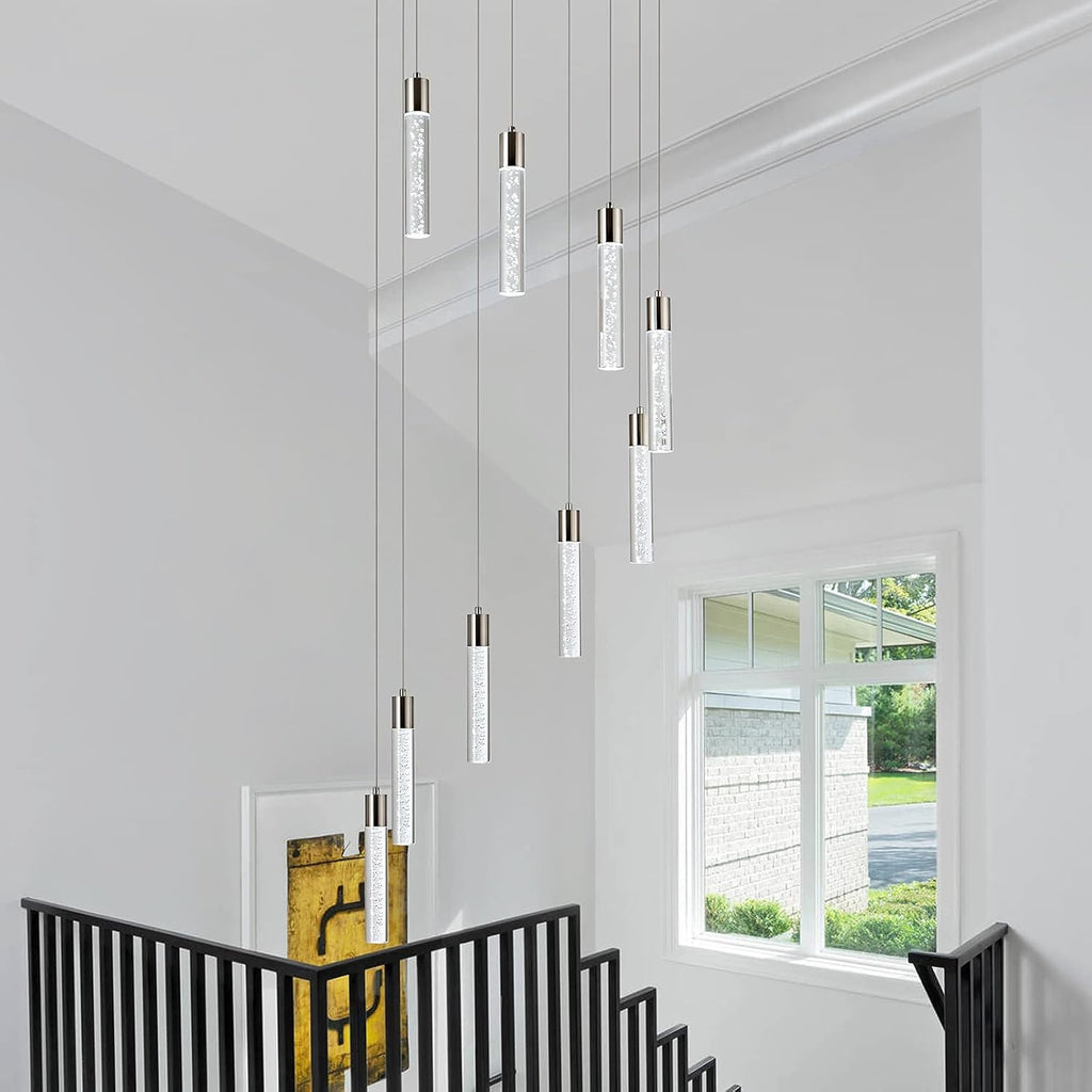 Crystal Chandelier Light Fixture, 9 Lights Y535