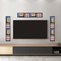 Black Iron Wall Mount CD DVD Media Rack Storage Shelf D2180