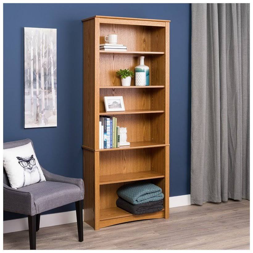 6-Shelf Bookcase, Oak J465