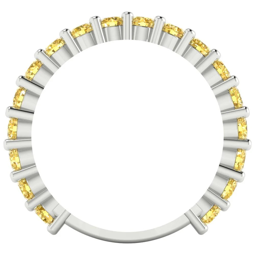 14k White Gold Eternity Band V2950