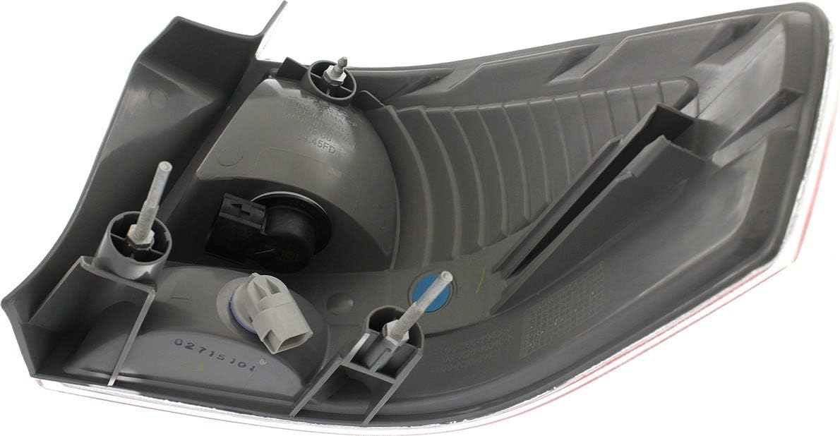 Tail Light Assembly Compatible with 2009-2011 Ford Focus Sedan Chrome Insert Driver Side Pack of 2 A46341