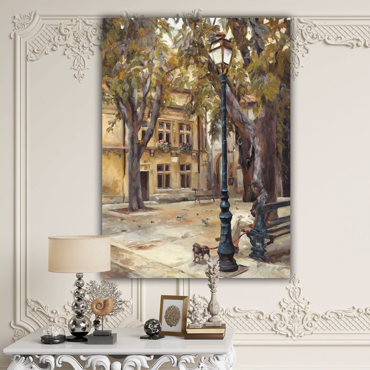 Grey French Country Canvas Art B99132