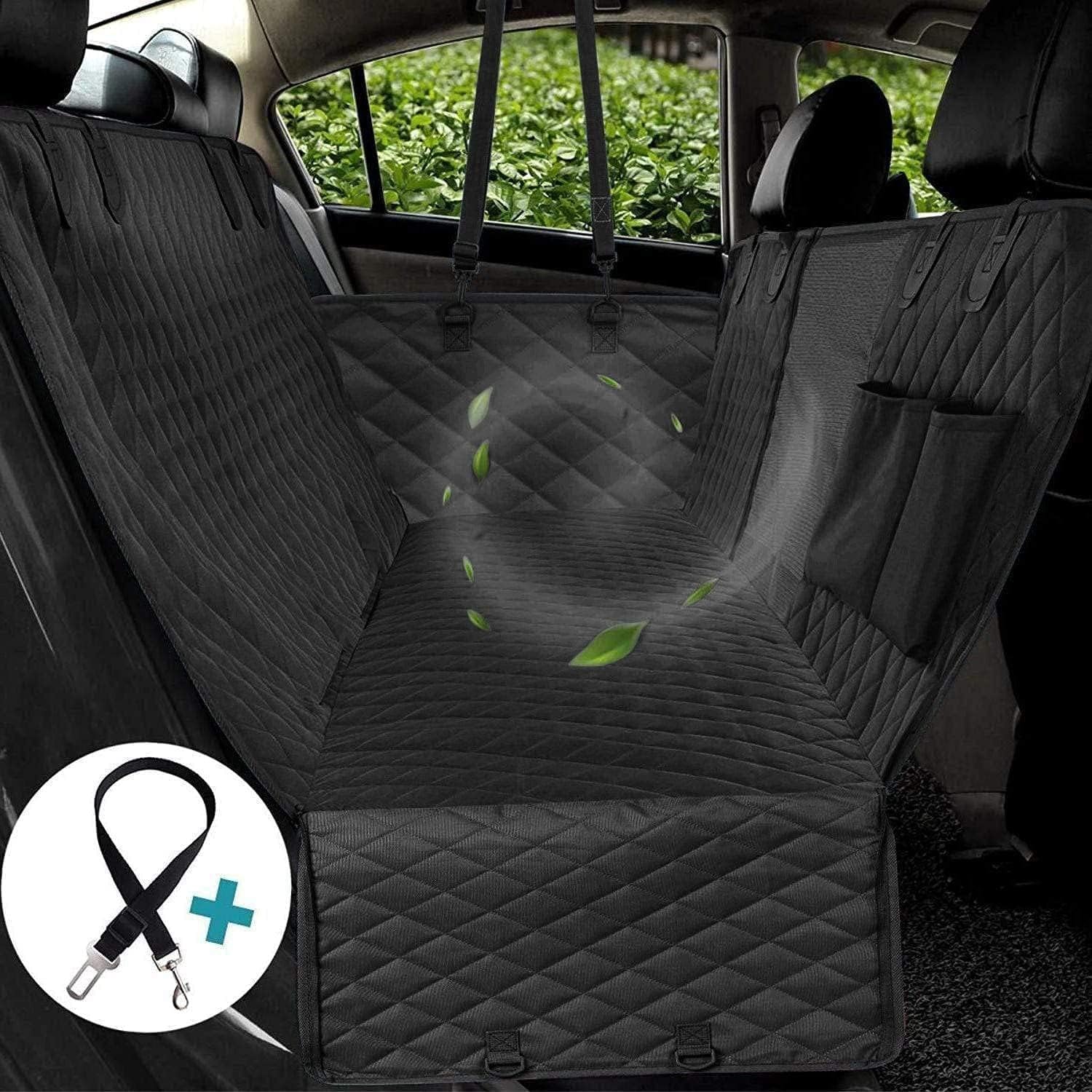 Waterproof Nonslip Dog Car Seat Cover with Storage Pocket V684300