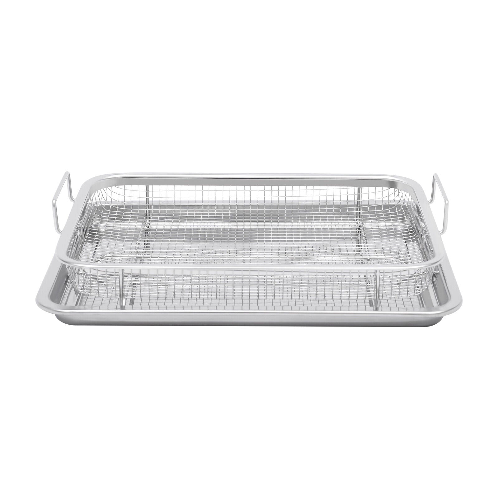 Stainless Steel Non-stick Air Fryer Basket 2 Piece Set W49022